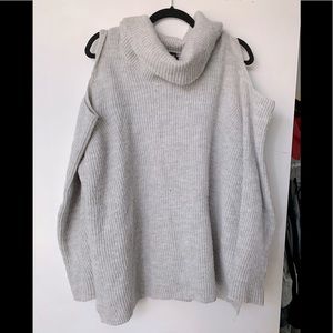 Cold shoulder sweater